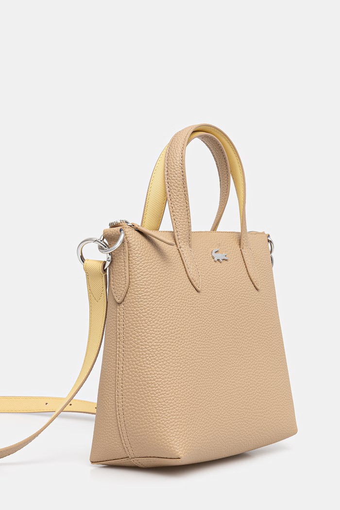 Lacoste tote taška dámská z imitace kůže NF5126AA béžová SS26