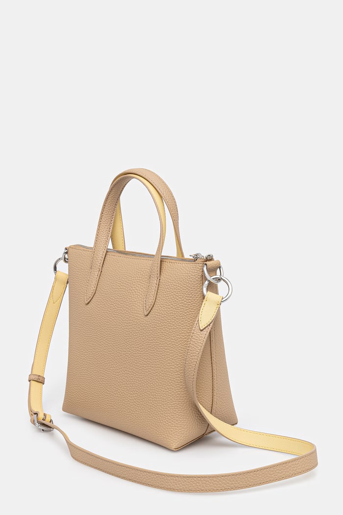 Doplňky Lacoste tote taška dámská z imitace kůže NF5126AA béžová
