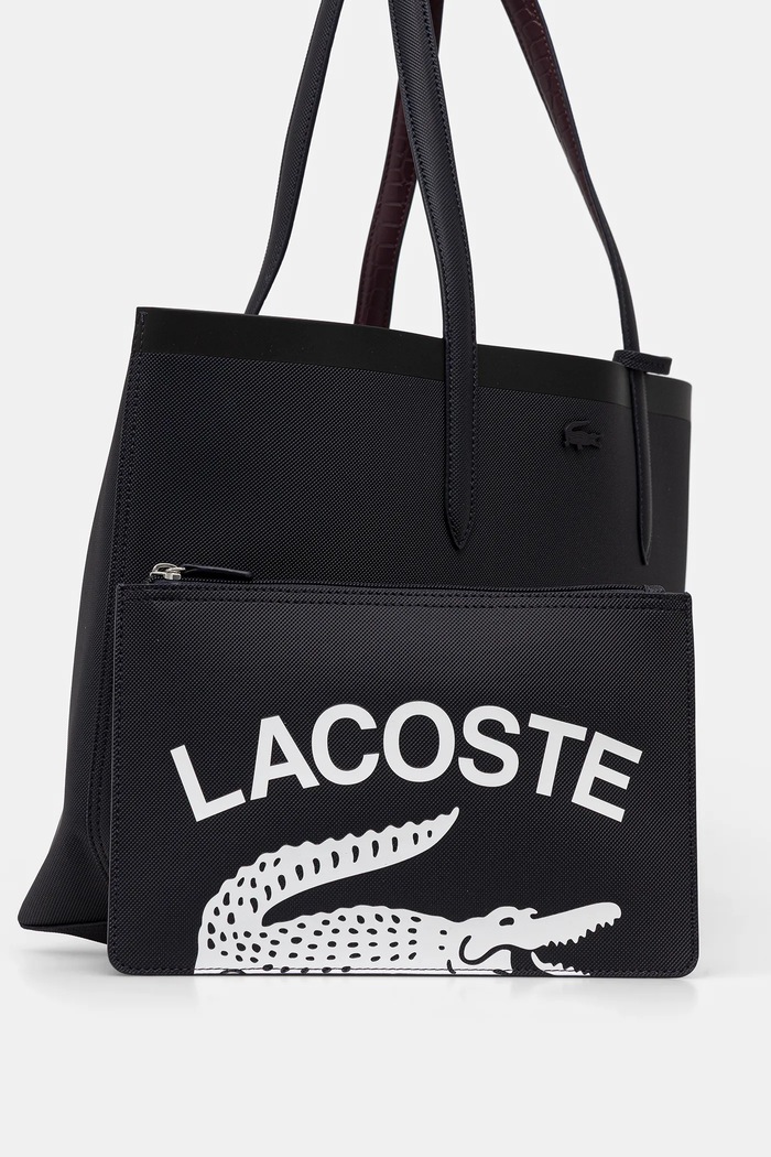 Poșetă cu două fețe Lacoste NF5128AS bleumarin