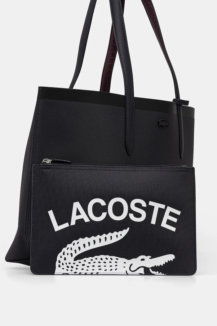 Poșetă cu două fețe Lacoste NF5128AS bleumarin