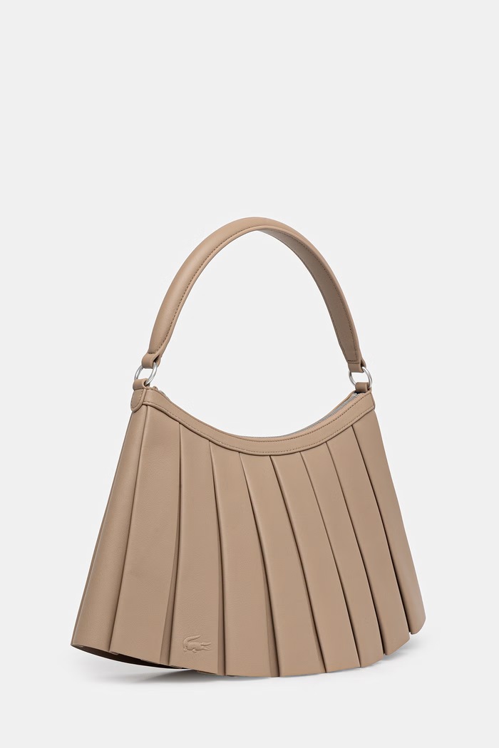 Lacoste torebka rogal damska skórzana NU5015DP beżowy AW25