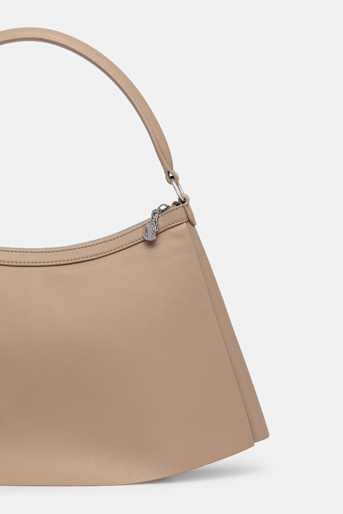 Lacoste torebka rogal damska skórzana beżowy NU5015DP