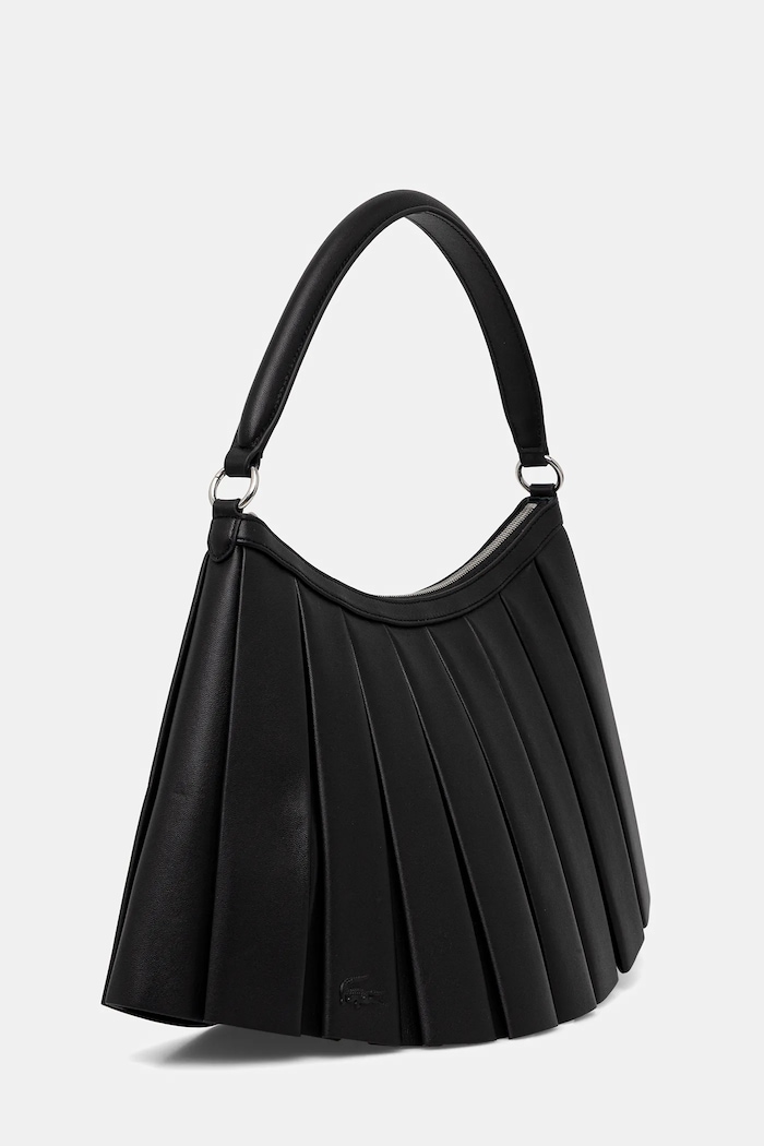 Kožna torba Lacoste NU5015DP crna AW25