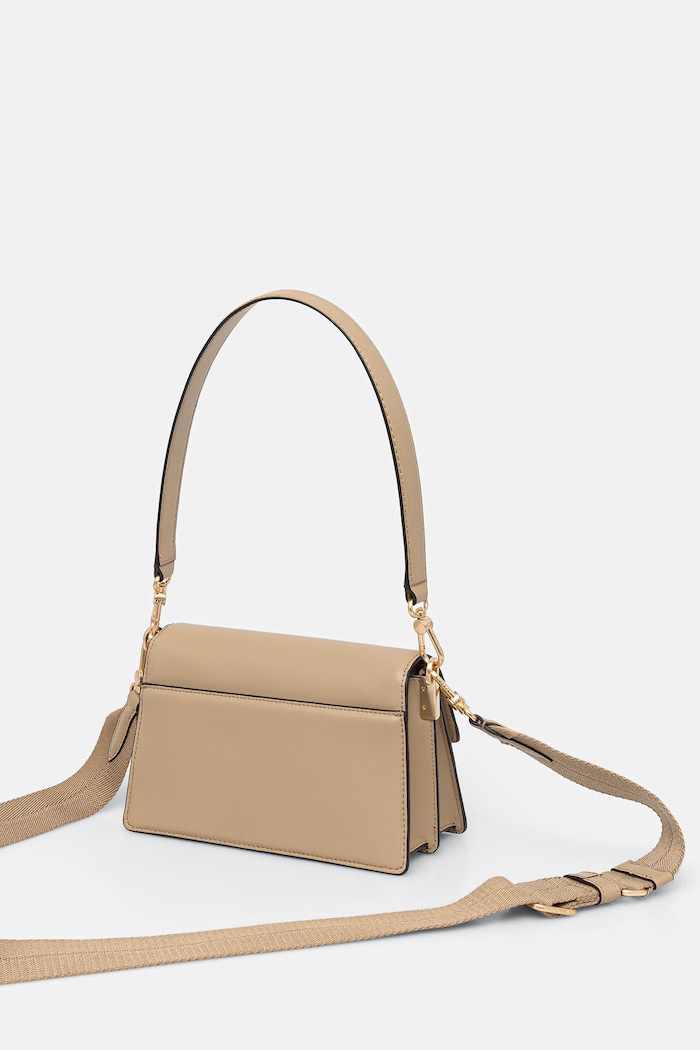 Аксесоари Lacoste Чанта crossbody дамска от кожа NF5105IT бежов