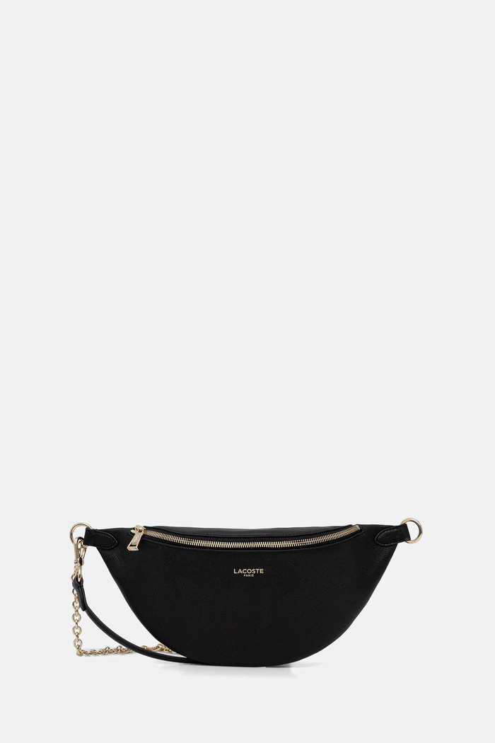 Lacoste torebka skórzana skóra licowa czarny NF5098PH