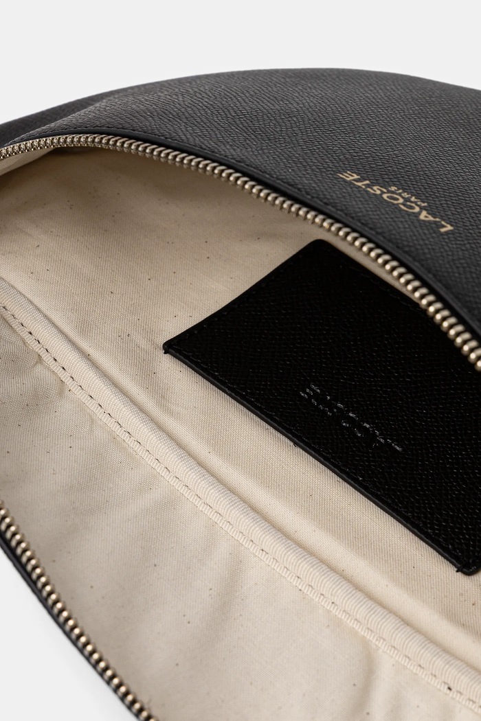 Lacoste torebka skórzana NF5098PH czarny