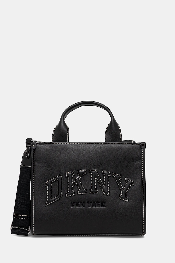 Τσάντα Dkny απλικέ μαύρο R52AQC80