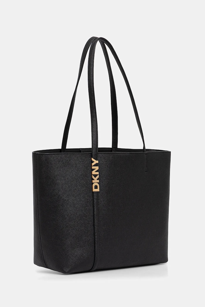 Kožená kabelka Dkny R52AKG54 černá AW25