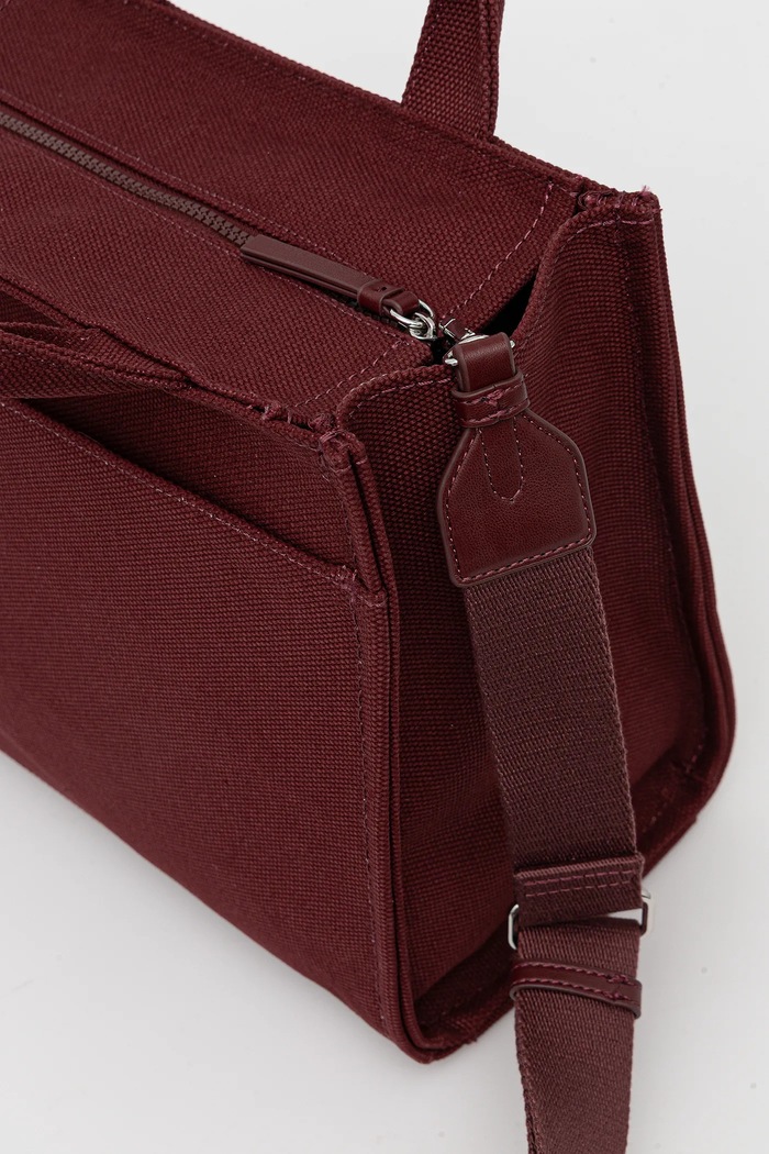 Geantă shopper pentru femei DKNY burgundia R41AOR57