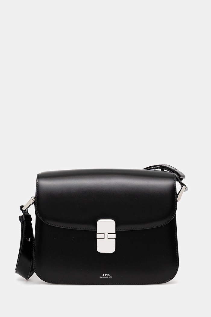 A.P.C. leather handbag Sac Grace non-detachable strap black PXBVN.F61412