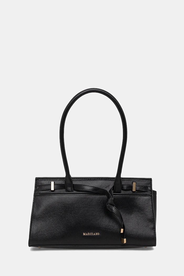 Marciano by Guess torebka skórzana skóra licowa czarny 5BGZ22.7415A