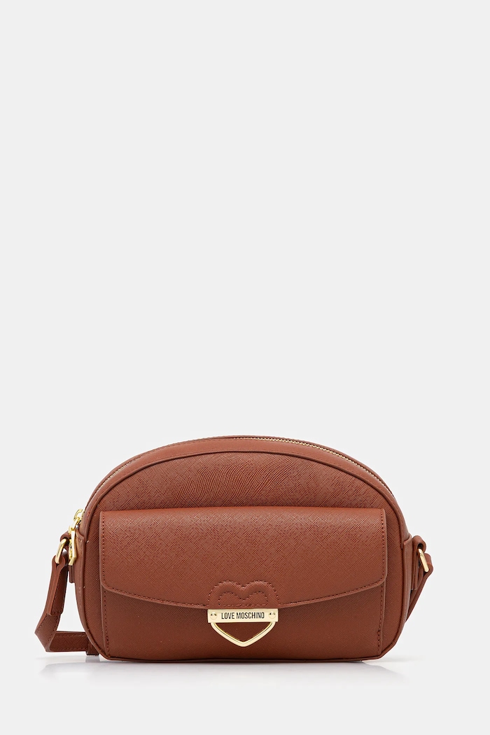 Torbica Love Moschino Našitek oranžna JC4180PP1NLE0312