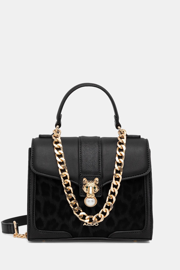 Aldo borsetta stampa all-over nero BERNIUS.001