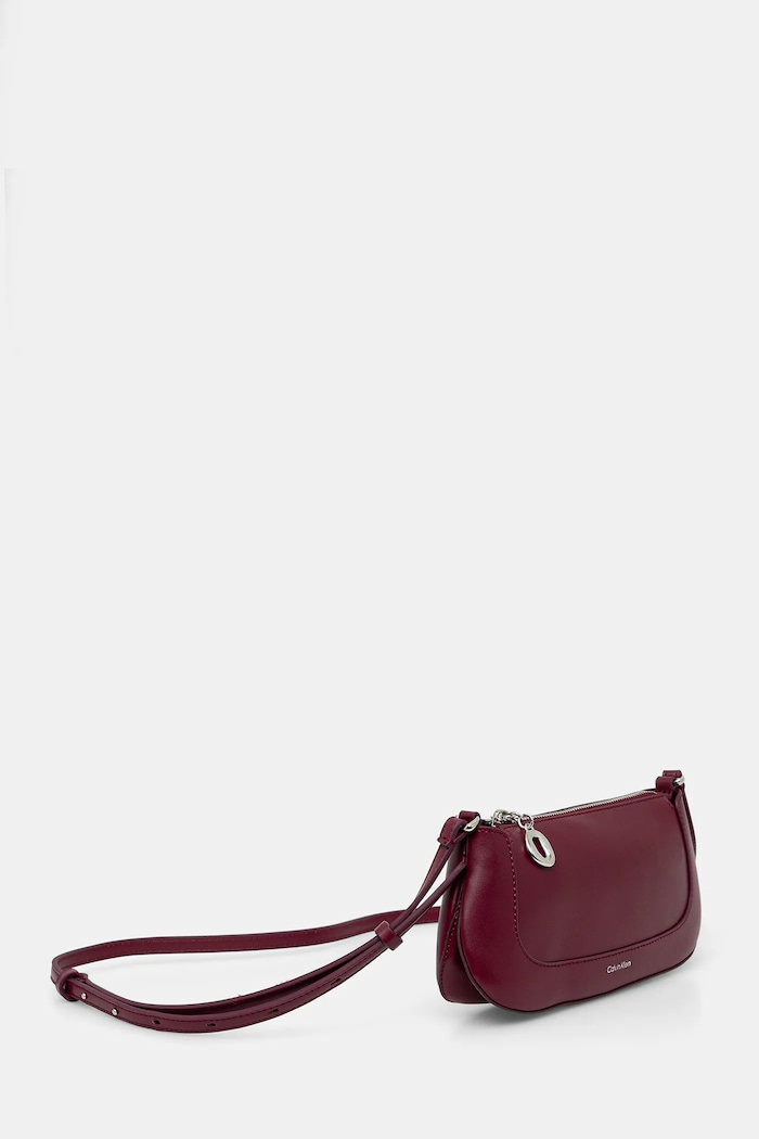 Kabelka Calvin Klein LV04F1046G burgundské AW25