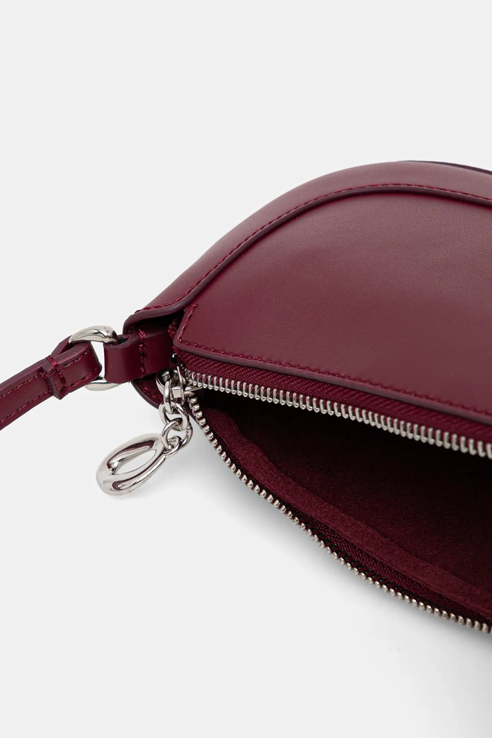 Kabelka Calvin Klein LV04F1046G burgundské