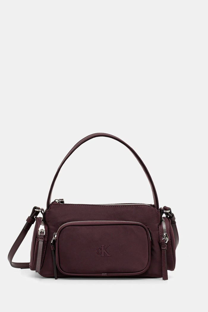 Calvin Klein poșetă uni violet LV04F3132G
