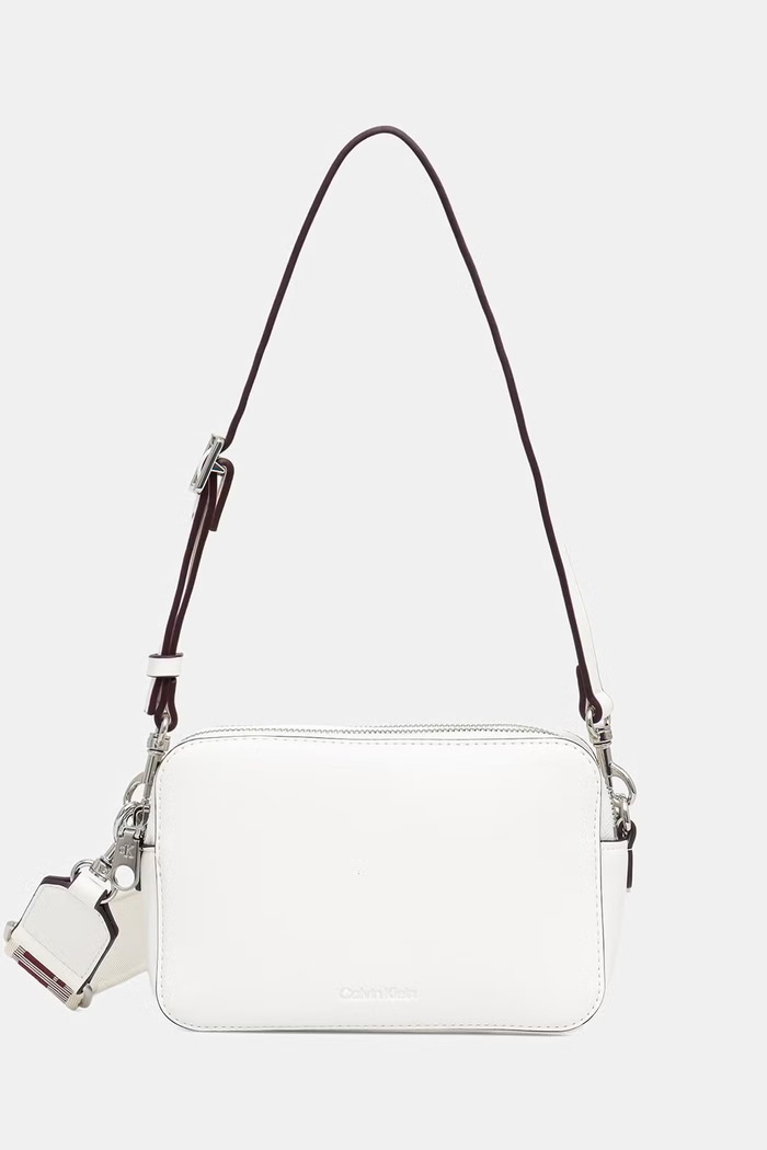 Calvin Klein keresztpántos táska női műbőr szintetikus bőr fehér LV04F3165G
