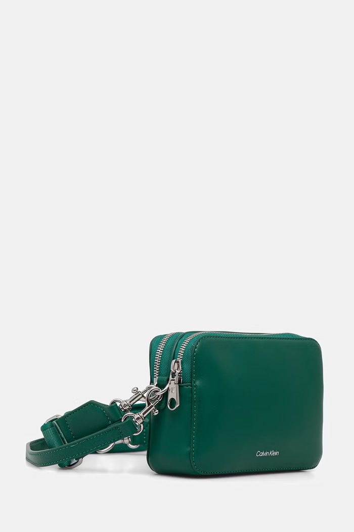 Calvin Klein crossbody kabelka dámská z imitace kůže LV04F3165G zelená SS26