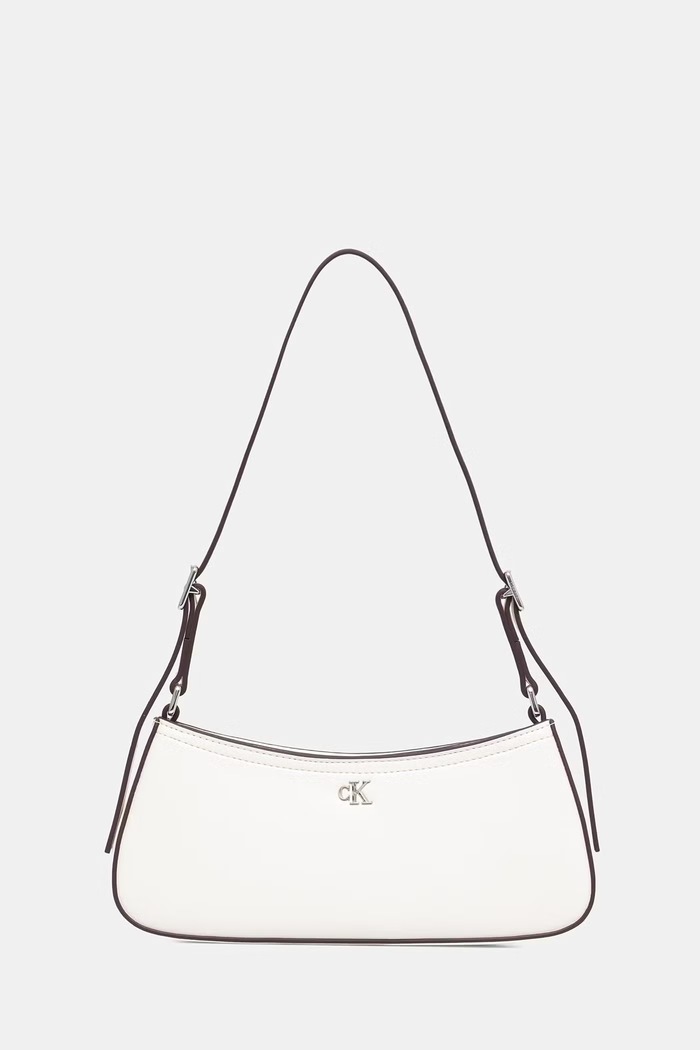 Calvin Klein taška dámská z imitace kůže bílá LV04F3170G