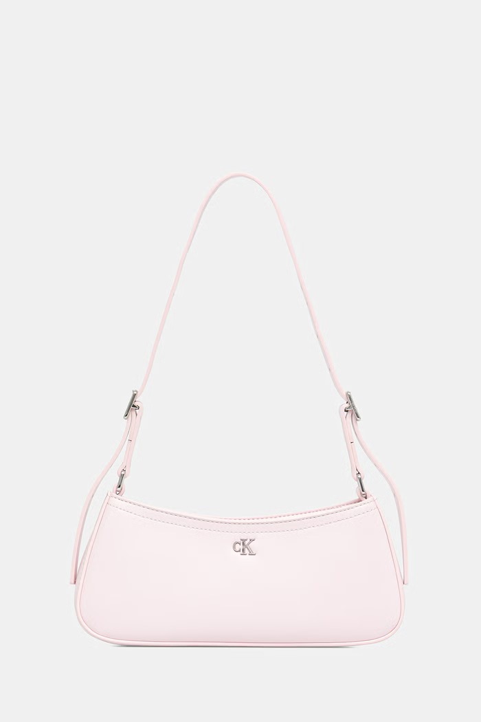Calvin Klein kabelka dámska z imitácie kože ružová LV04F3170G