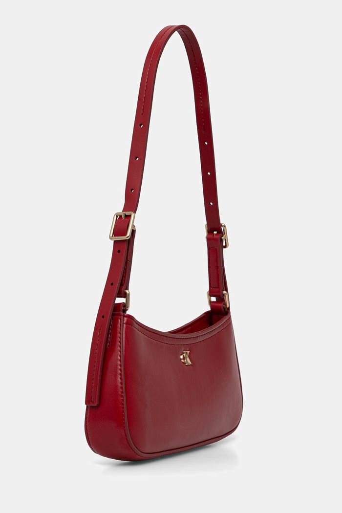 Calvin Klein чанта дамска от имитация на кожа LV04F3170G червен SS26