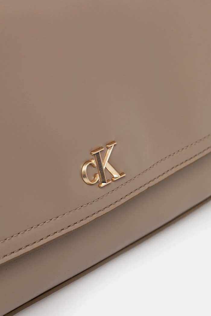 Calvin Klein keresztpántos táska női műbőr bézs LV04F3171G