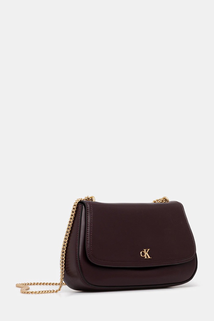 Calvin Klein crossbody kabelka dámská z imitace kůže LV04F3171G burgundské SS26