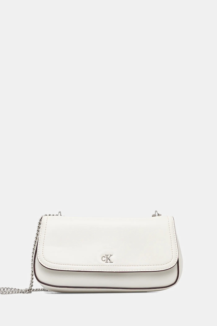 Calvin Klein crossbody kabelka dámska z imitácie kože imitácia kože biela LV04F3172G