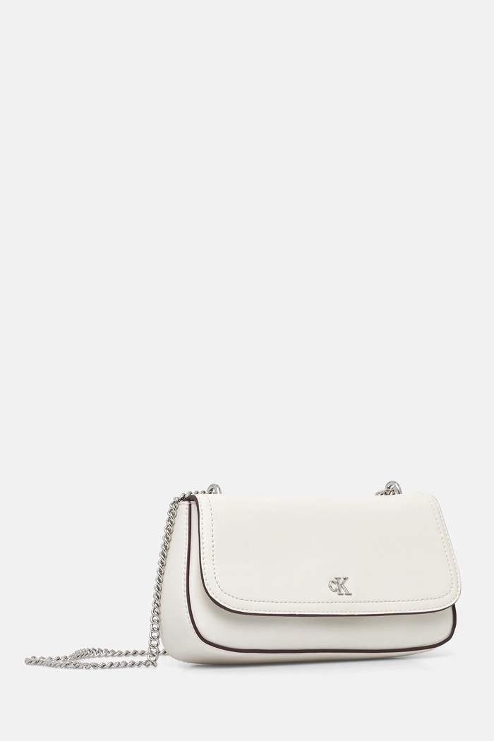 Calvin Klein crossbody kabelka dámska z imitácie kože LV04F3172G biela SS26