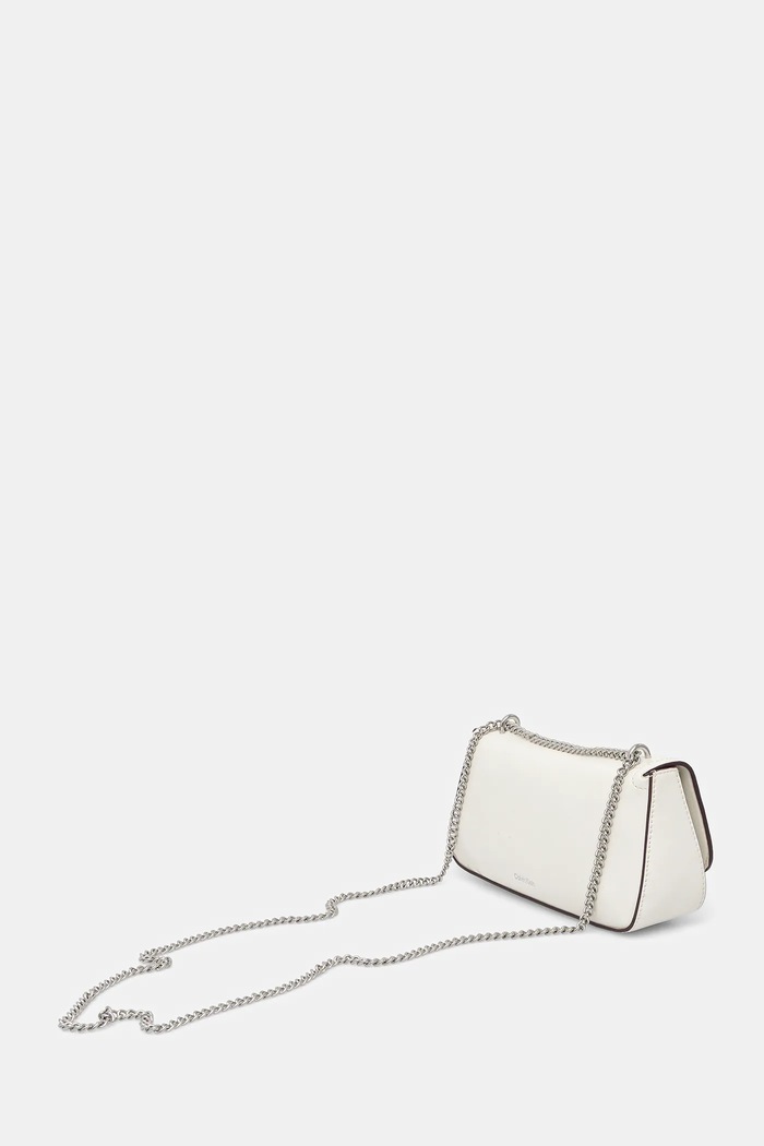 Doplnky Calvin Klein crossbody kabelka dámska z imitácie kože LV04F3172G biela
