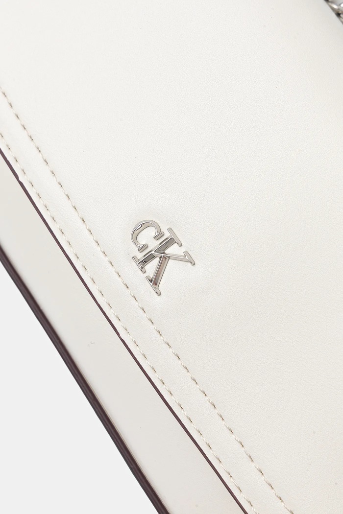 Calvin Klein crossbody kabelka dámska z imitácie kože biela LV04F3172G