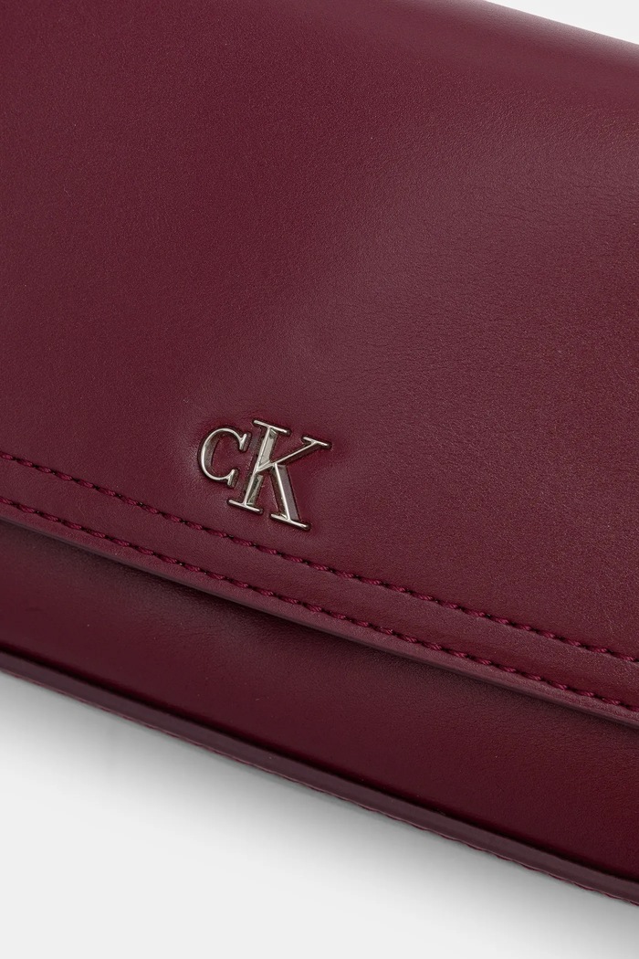 Calvin Klein crossbody kabelka dámska z imitácie kože burgundské LV04F3172G