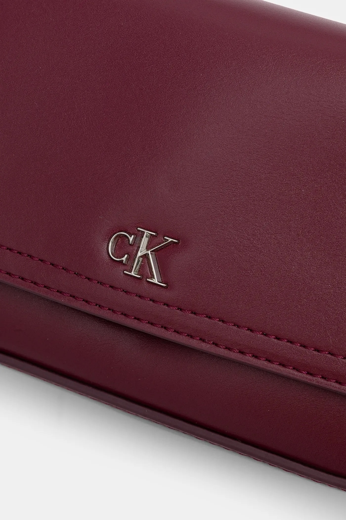 Calvin Klein crossbody kabelka dámska z imitácie kože burgundské LV04F3172G