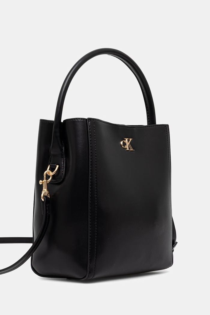 Calvin Klein geantă crossbody pentru femei cu imitație de piele LV04F3174G negru SS26