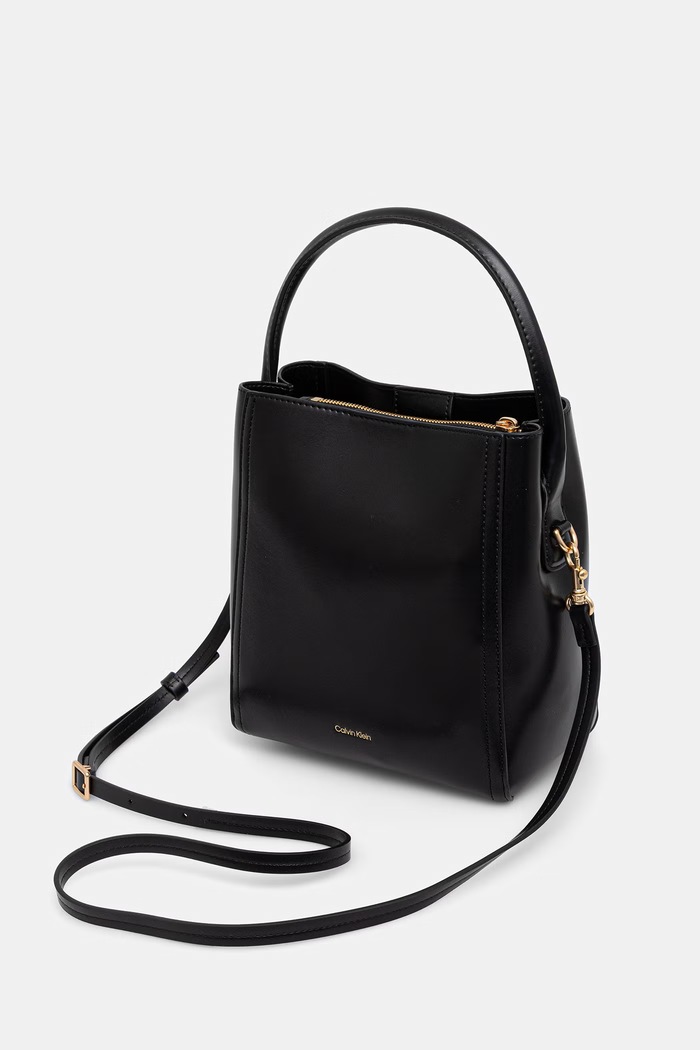 Accesorii Calvin Klein geantă crossbody pentru femei cu imitație de piele LV04F3174G negru