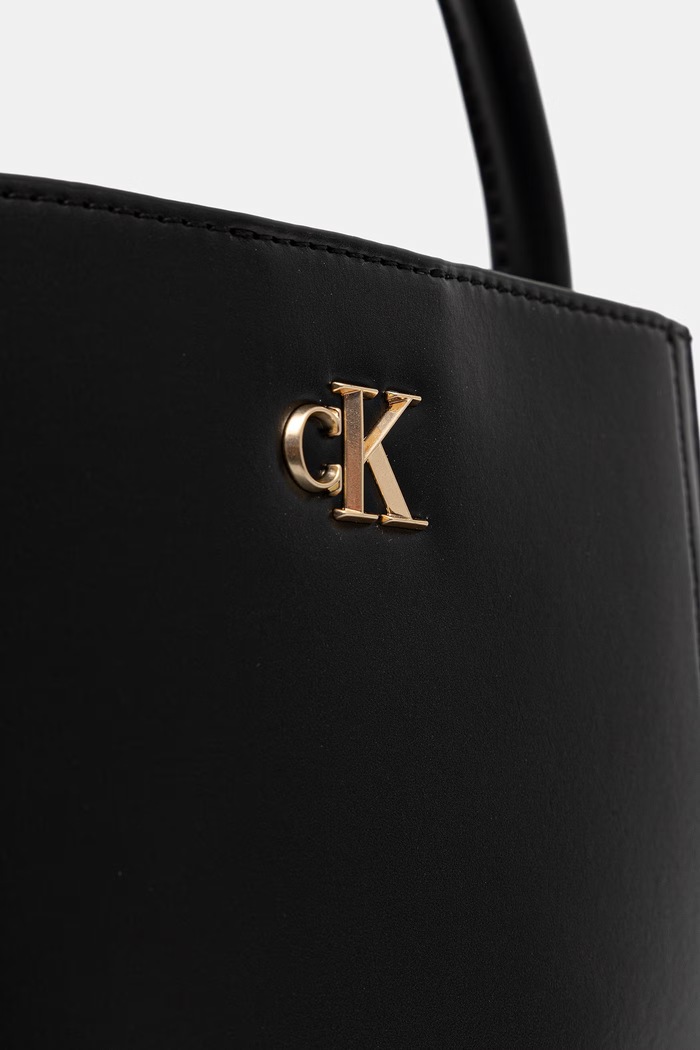 Calvin Klein geantă crossbody pentru femei cu imitație de piele negru LV04F3174G