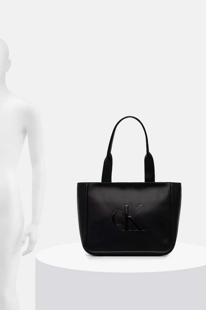 Calvin Klein shopper γυναικεία από απομίμηση δέρματος LV04F3218G