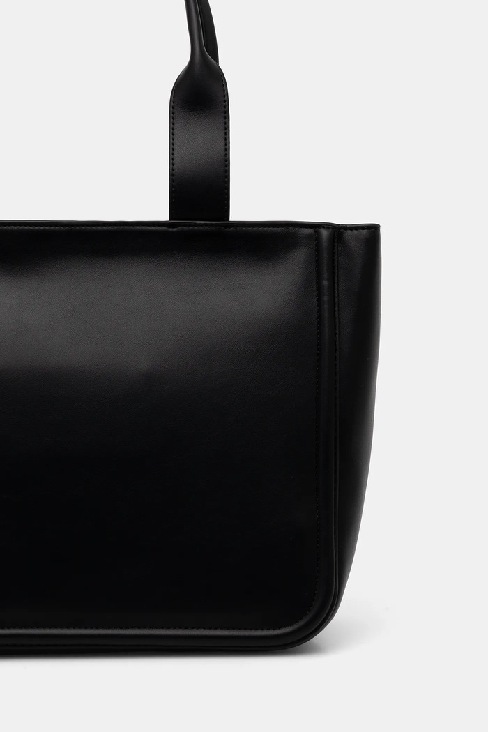 Αξεσουάρ Calvin Klein shopper γυναικεία από απομίμηση δέρματος LV04F3218G μαύρο