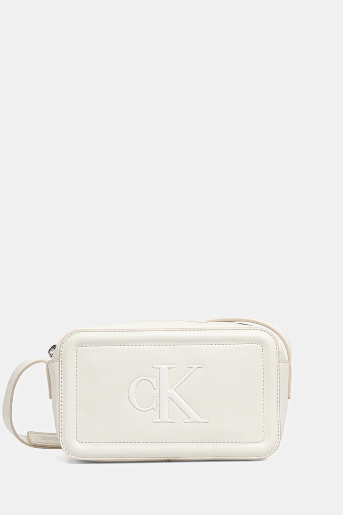 Calvin Klein crossbody kabelka dámská z imitace kůže hladký bílá LV04F3220G