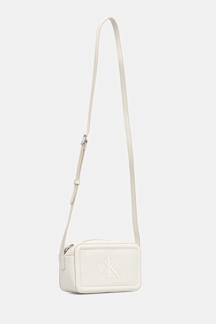 Calvin Klein crossbody kabelka dámská z imitace kůže LV04F3220G bílá SS26