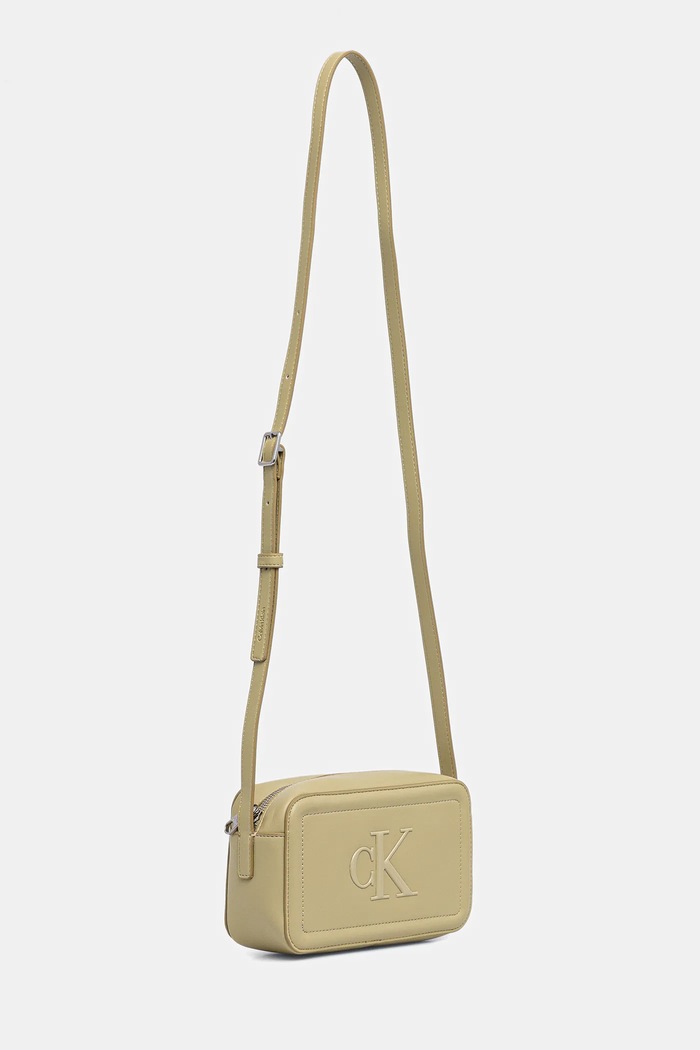 Calvin Klein crossbody torbica ženska iz umetnega usnja LV04F3220G rumena SS26