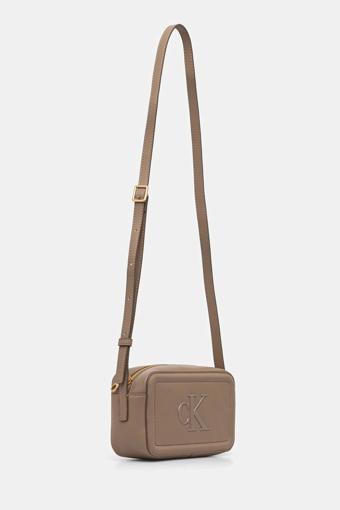 Calvin Klein crossbody kabelka dámská z imitace kůže LV04F3220G béžová SS26