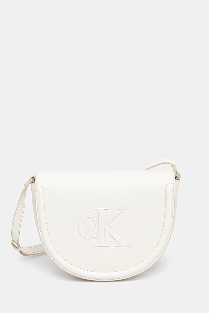 Calvin Klein torebka nie mieści A4 beżowy LV04F3221G