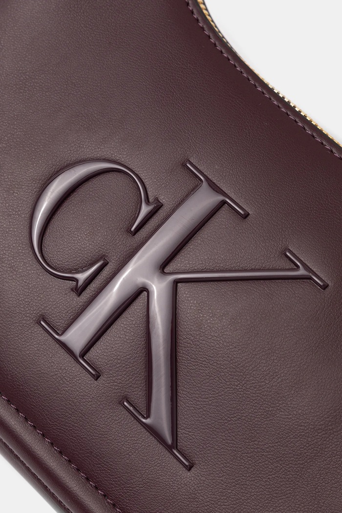 Calvin Klein baguette kabelka dámská z imitace kůže fialová LV04F3230G