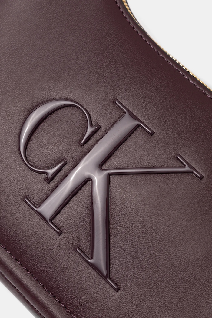 Calvin Klein baguette kabelka dámská z imitace kůže fialová LV04F3230G