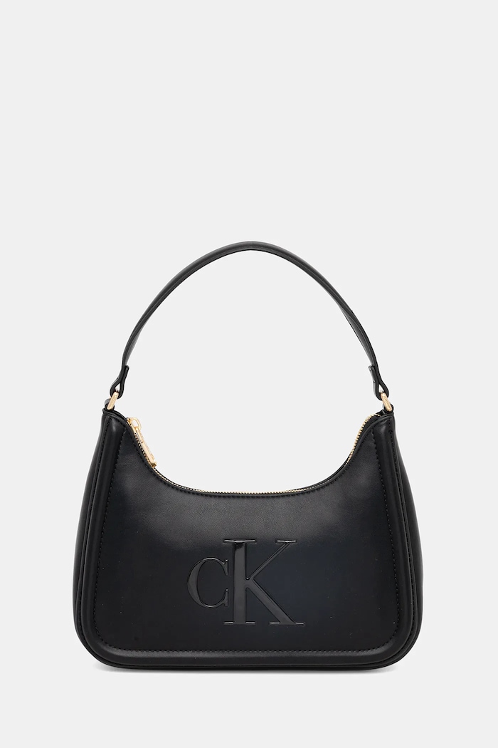 Calvin Klein baguette kabelka dámská z imitace kůže nevejde se A4 černá LV04F3230G