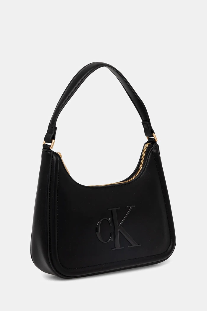 Calvin Klein baguette kabelka dámská z imitace kůže LV04F3230G černá SS26