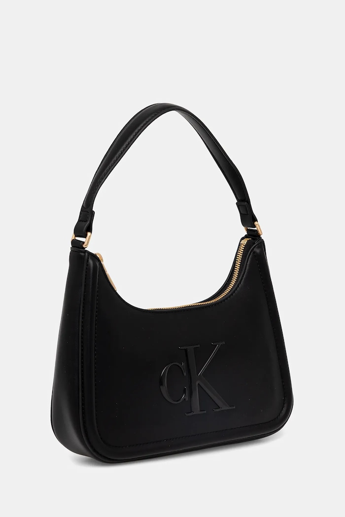 Calvin Klein baguette kabelka dámská z imitace kůže LV04F3230G černá SS26