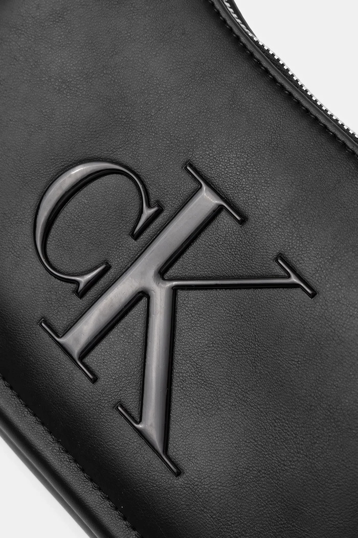 Calvin Klein baguette kabelka dámská z imitace kůže černá LV04F3230G
