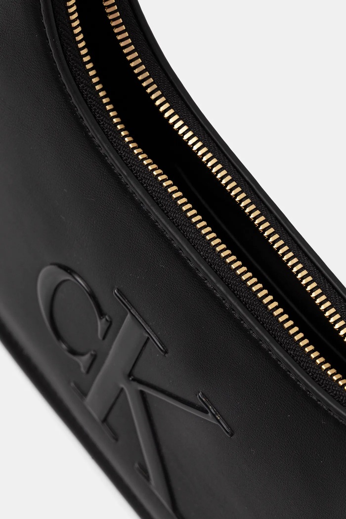Calvin Klein baguette kabelka dámská z imitace kůže LV04F3230G černá